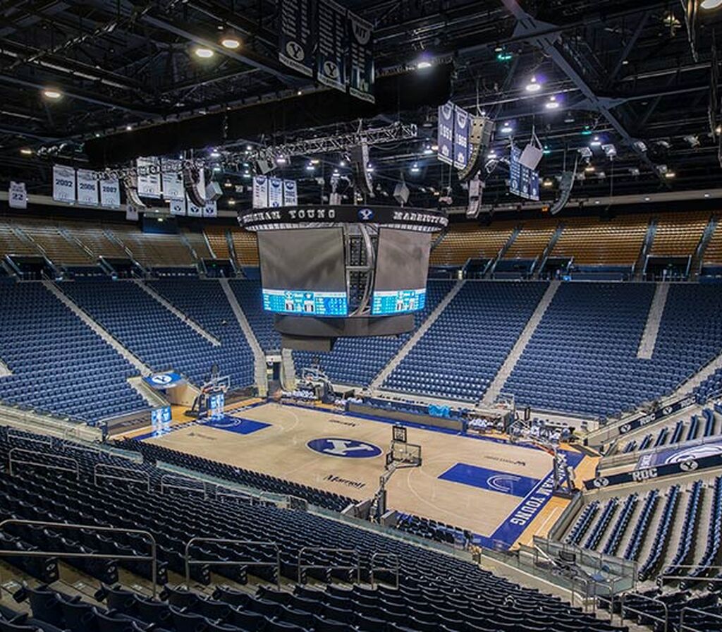 BYU Marriott Center with model 131.12.35.45 Centurion fixed arena ...