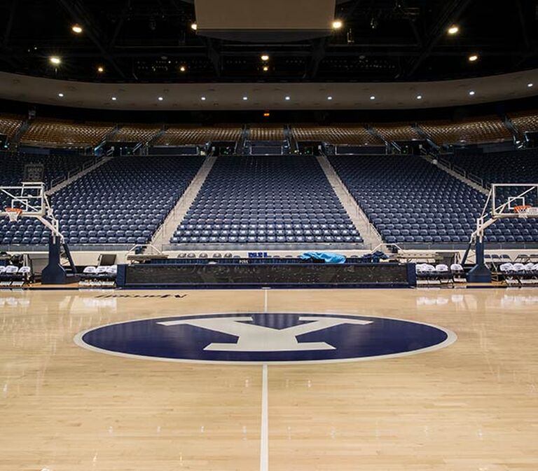 BYU Marriott Center with model 131.12.35.45 Centurion fixed arena ...