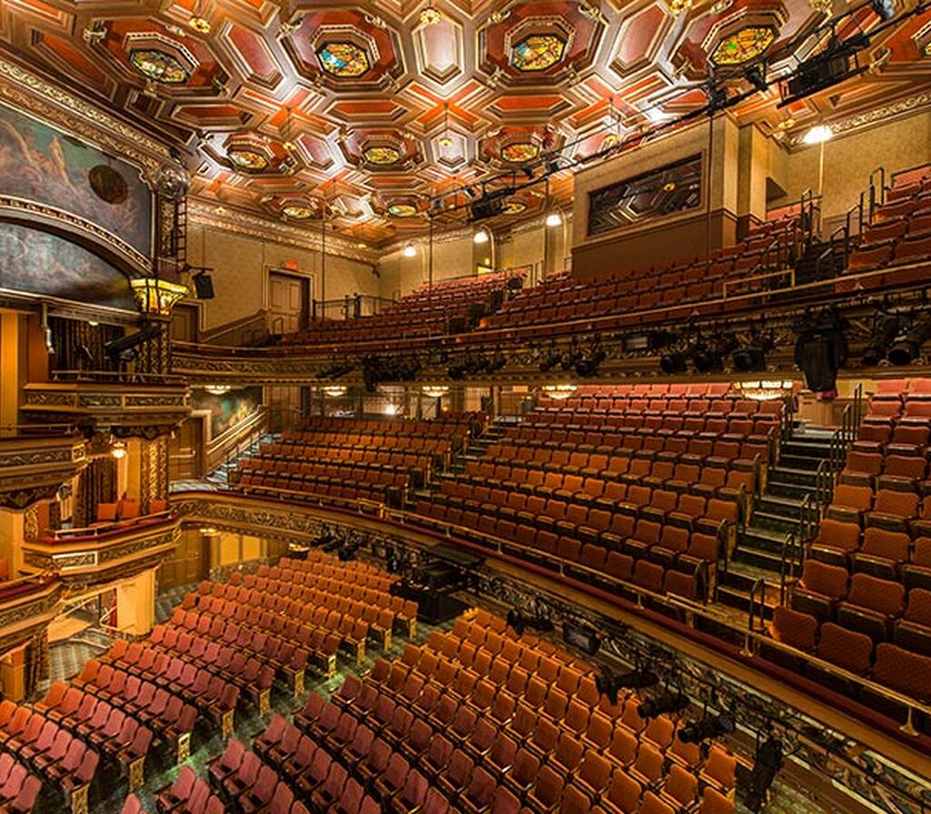 Belasco Theatre with custom Meteor historic theater chairs manufactured ...