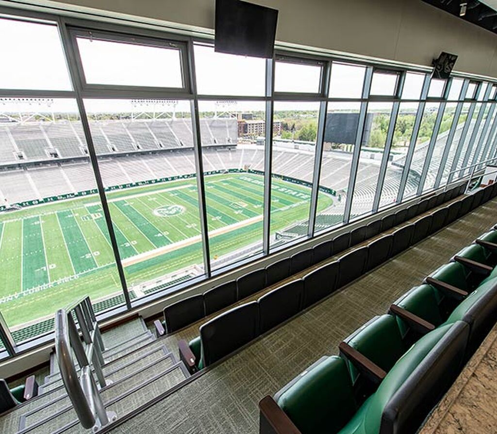 Installation portfolio for the Colorado State University Canvas Stadium