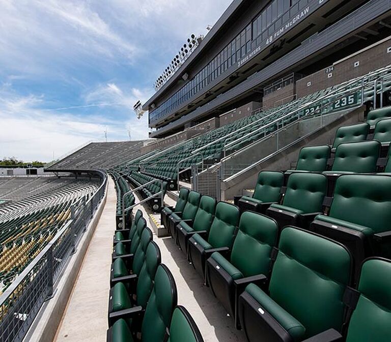 Installation portfolio for the Colorado State University Canvas Stadium