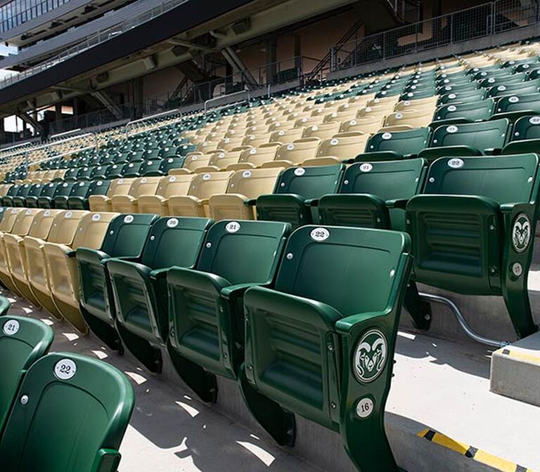 Installation portfolio for the Colorado State University Canvas Stadium