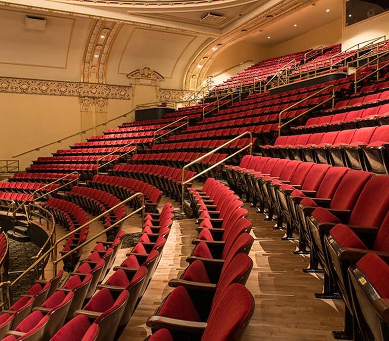 Capitol Theatre with restored historic performing arts center seating ...