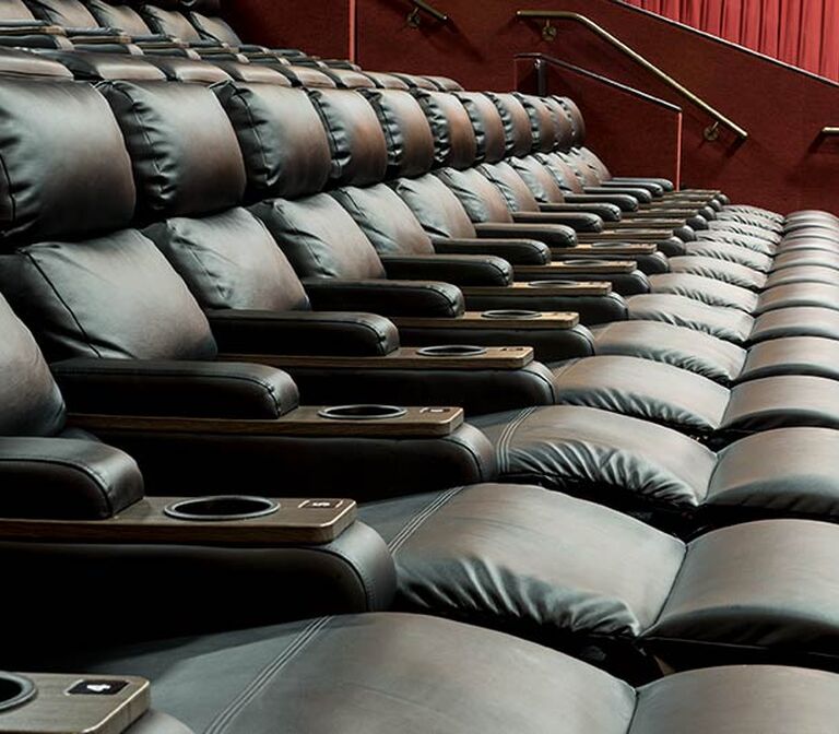 Cinemark Strongsville installation portfolio by Irwin Seating with Eclipse Spectrum Recliner