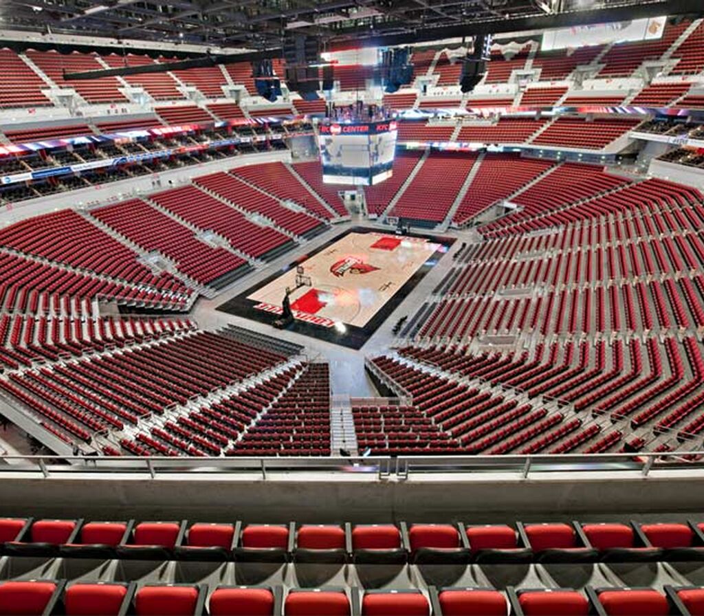 KFC Yum! Center with Irwin Seating Millennium and Marquee chairs and