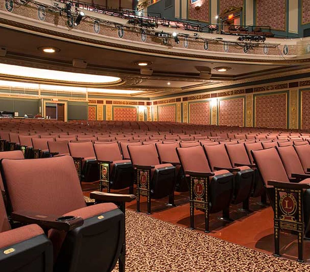 Lerner Theatre with model No. 8.12.163.8 Meteor fixed audience seating ...