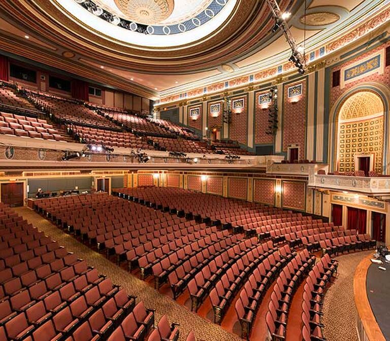 Lerner Theatre with model No. 8.12.163.8 Meteor fixed audience seating ...