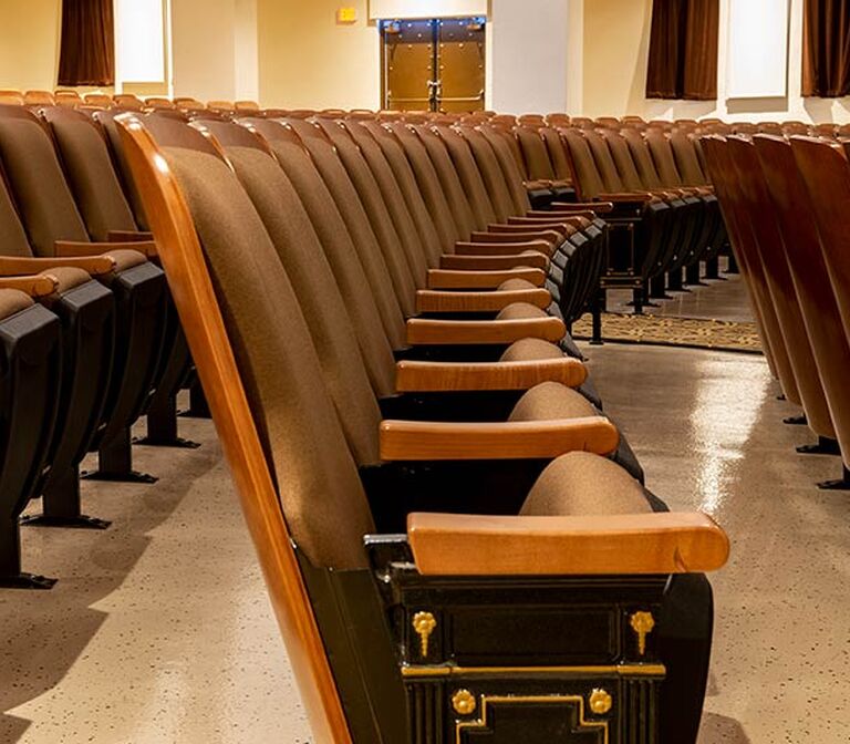 Lubbock High School with model 83.12.163.8 New Amsterdam theatre chairs ...