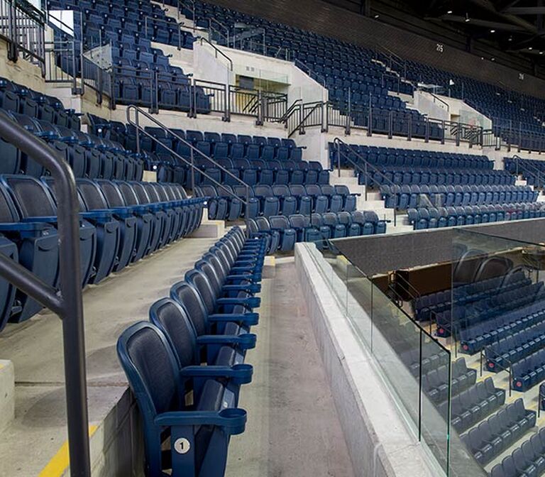 Pavilion at Ole Miss basketball arena with fixed Patriot, Citation and ...