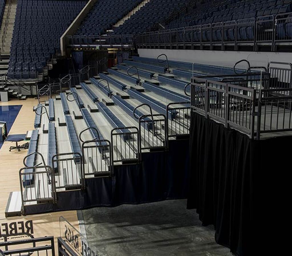 Pavilion at Ole Miss basketball arena with fixed Patriot, Citation and ...