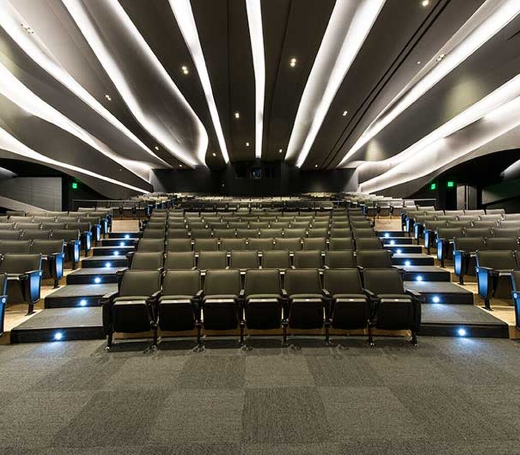 Perot Museum of Nature and Science with citation theater chairs