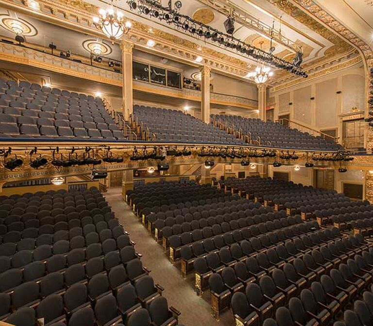 Schoenfeld theatre with custom Saturn historic theater chairs ...