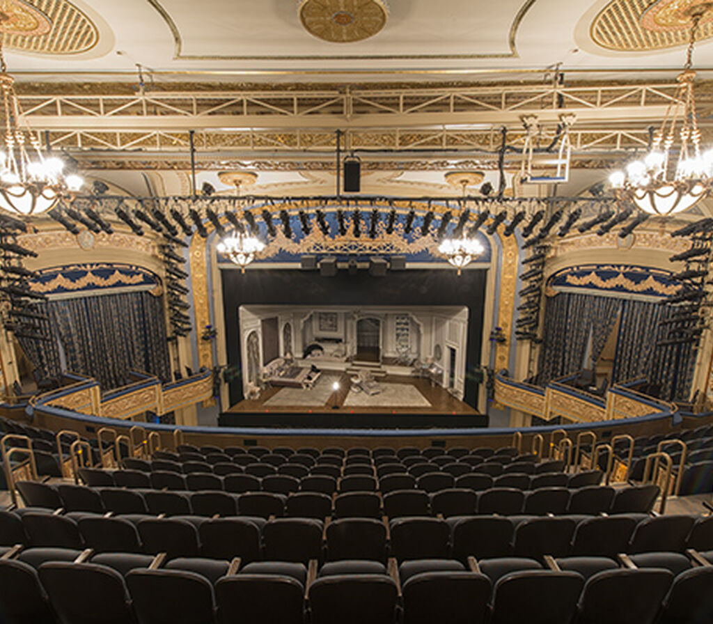 Schoenfeld theatre with custom Saturn historic theater chairs