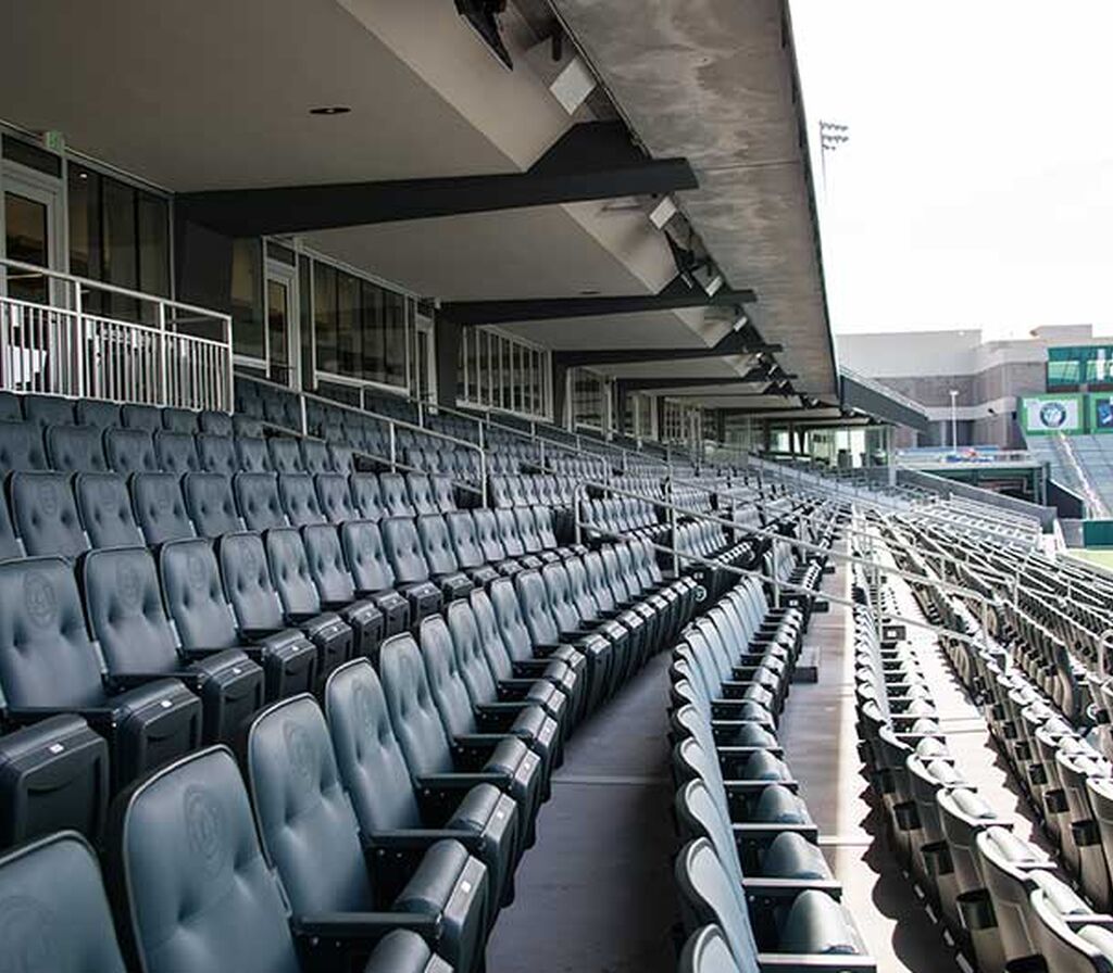 Tulane University Yulman Stadium With Irwin Seating Centurion Marquee