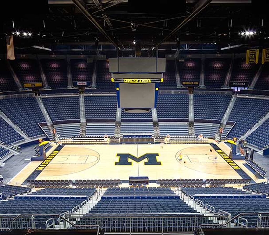 University Of Michigan Crisler Center With Irwin Seating Model 4.12.20 ...