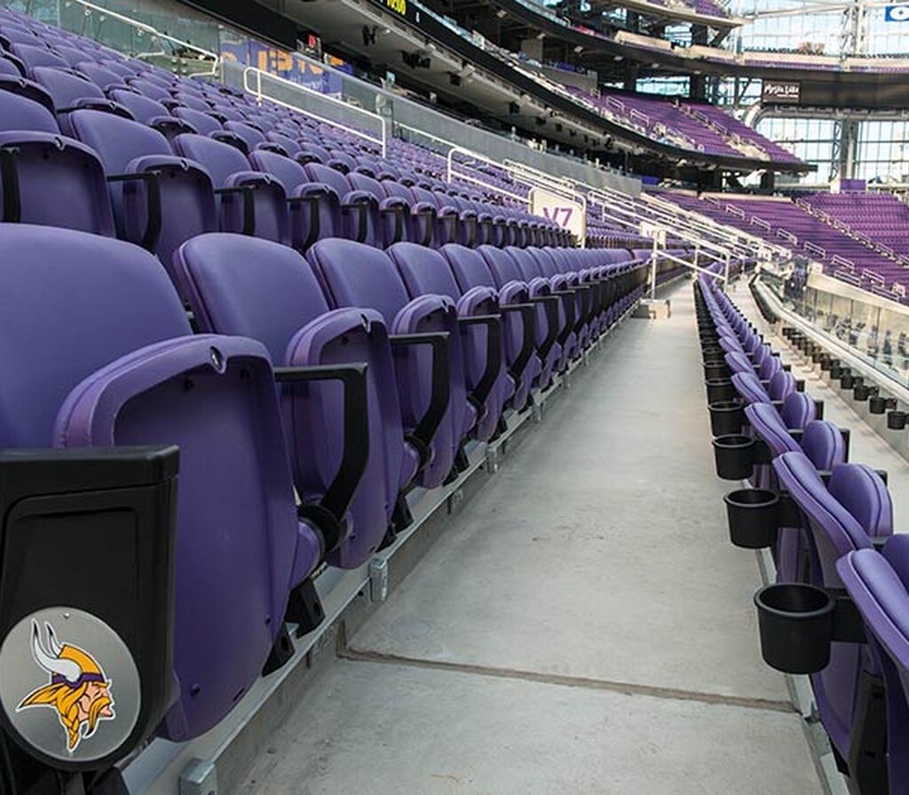 U.S. Bank Stadium home of the Minnesota Vikings with stadium and arena ...